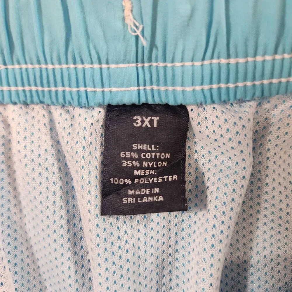 Roundtree & Yorke Solid Light Blue Swim Trunks Mens Sz 3XT Drawstring New Tags!